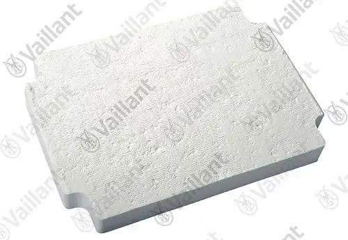 Vaillant Isoliermaterial in rechteckiger Form, hell und ohne sichtbare Beschriftung. Oberfläche leicht strukturiert.